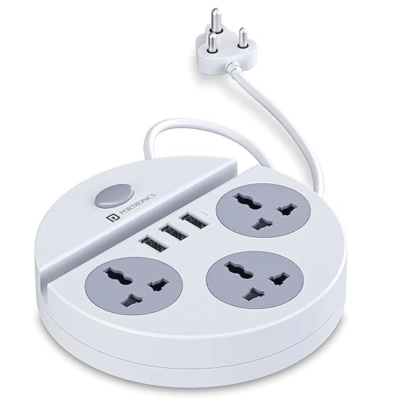 3 AC socket with 3 USB port